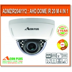 กล้องวงจรปิด ACP ADMZIR204I1Y2 Dome Camera 4IN1 IR 20