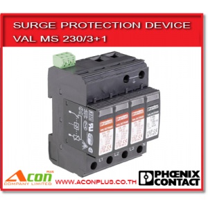 VAL MS 230/3+1 Phoenix Surge protection ป้องกันไฟฟ้ากระโชก 40 kA (8/20 μs)